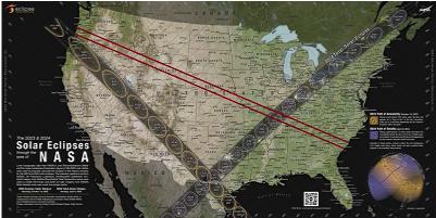 2017, 2023, 2024 Eclipses Across America