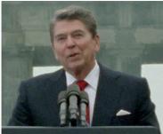 President Ronald Reagan in Berlin, West Germany