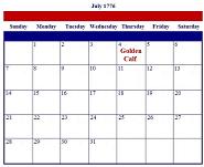 Thursday, July 4, 1776