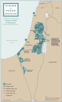 Trump Peace Plan: Palestine Map