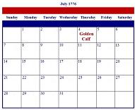 July 4, 1776 - Golden Calf