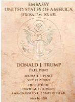 US Embassy in Jersalem, Israel