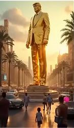 Trump Golden Statue