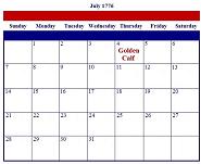 US Independence Day - Golden Calf