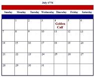 US Independence Day - Golden Calf