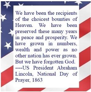 Abraham Lincoln's Proclamation for National Day of Prayer