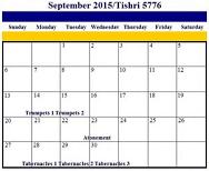 Tishri: Beginning & End